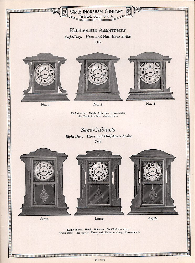 Ingraham Watches and Clocks, 1925 - 1926 > 19