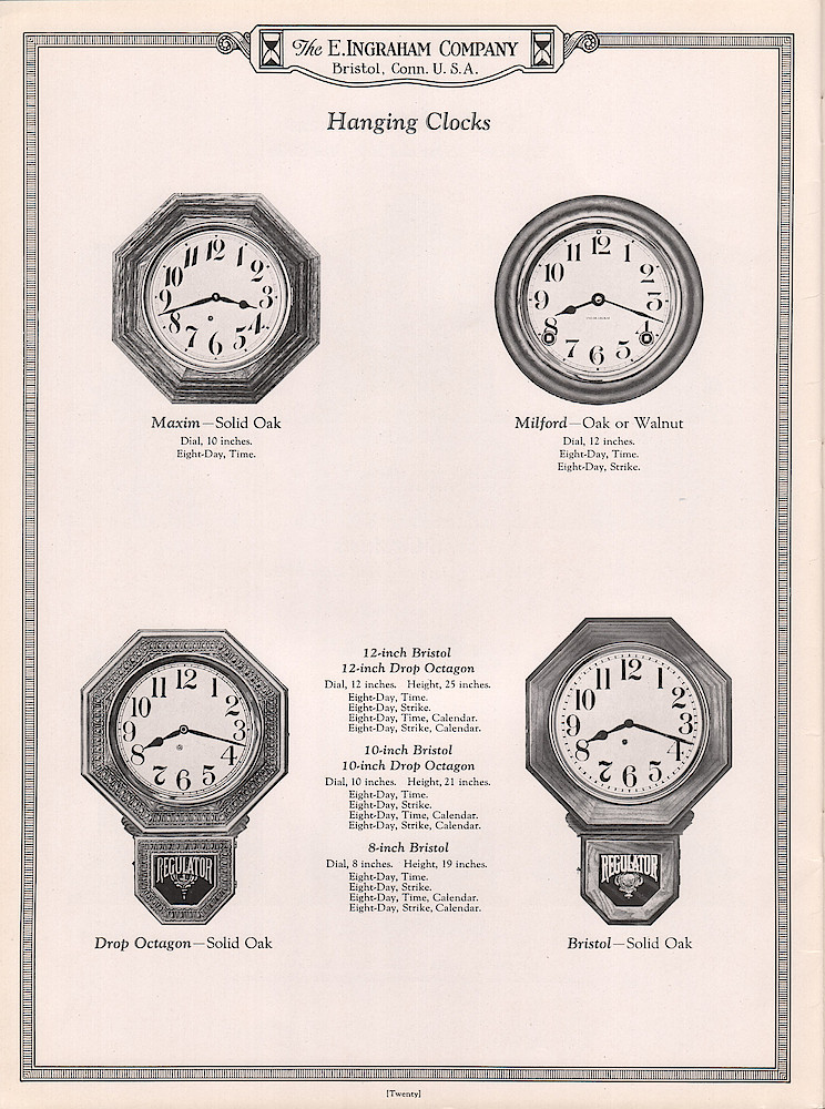 Ingraham Watches and Clocks, 1925 - 1926 > 20