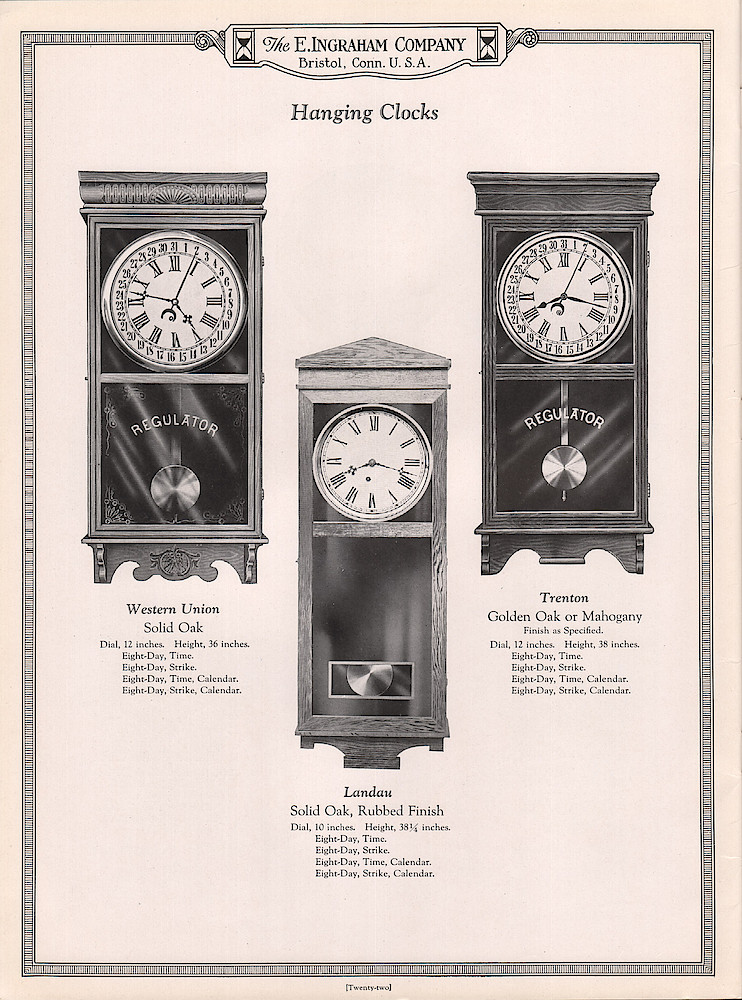 Ingraham Watches and Clocks, 1925 - 1926 > 22