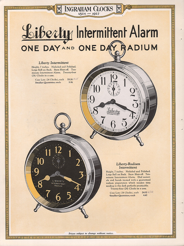 Ingraham Watches and Clocks, 1926 - 1927 > 6