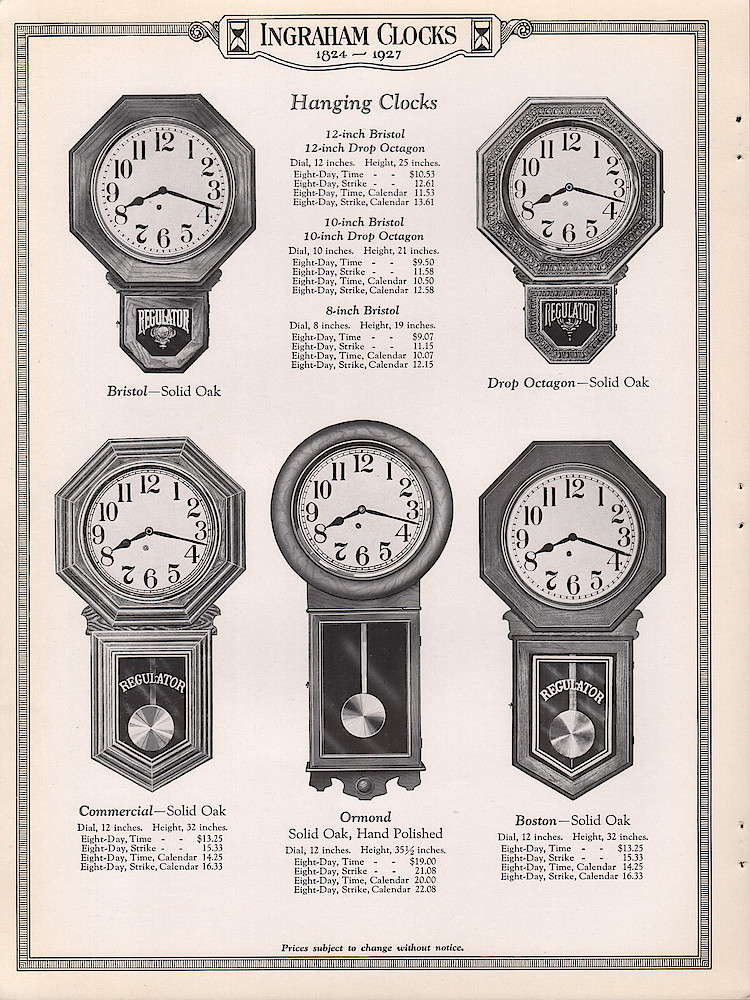 Ingraham Watches and Clocks, 1926 - 1927 > 18