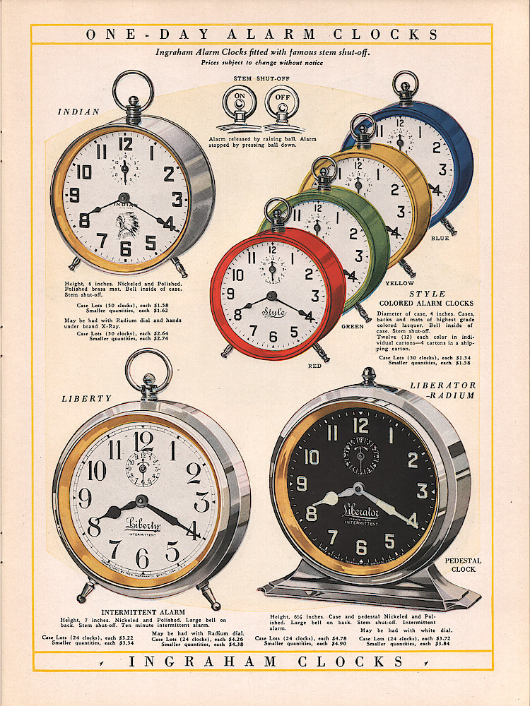 Ingraham Watches and Clocks, 1928 - 1929 > 3