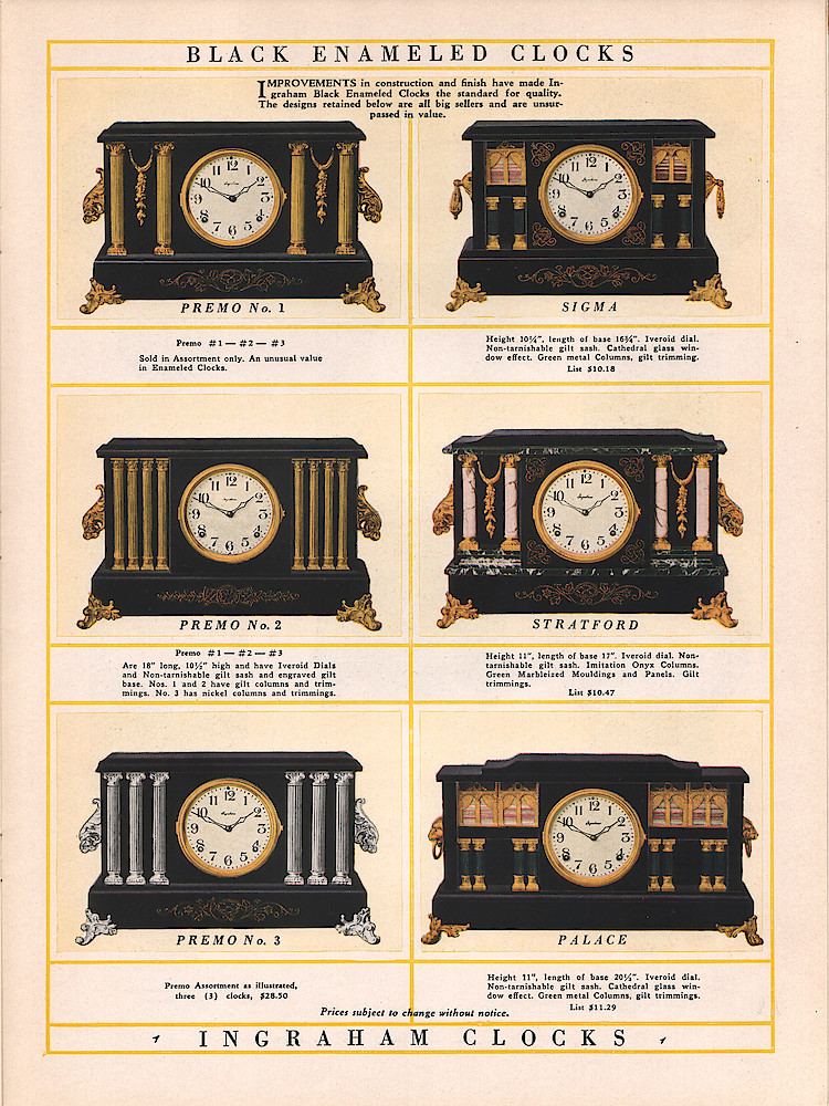 Ingraham Watches and Clocks, 1928 - 1929 > 9