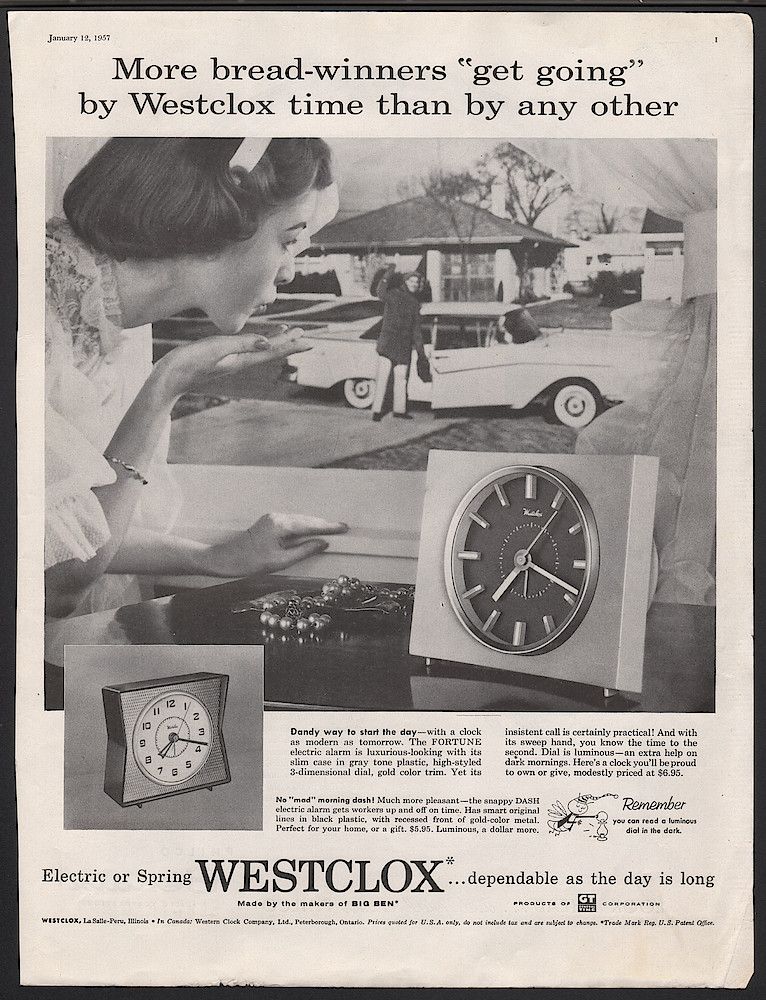 January 12, 1957 Saturday Evening Post, p. 1