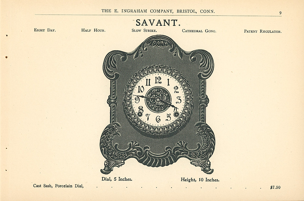 Ingraham Clocks 1899 - 1900 > 9