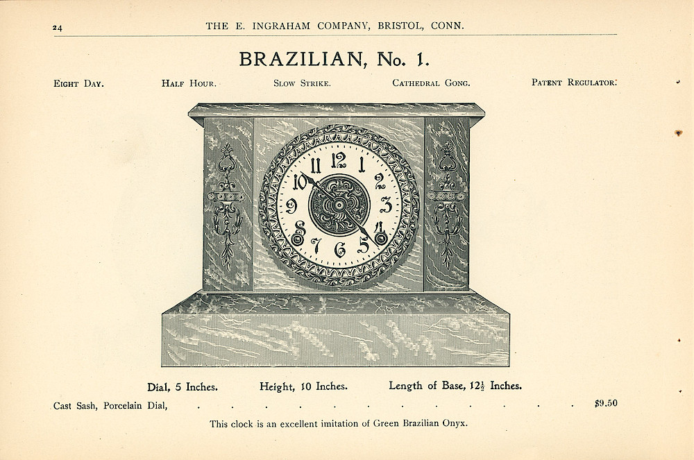 Ingraham Clocks 1899 - 1900 > 24