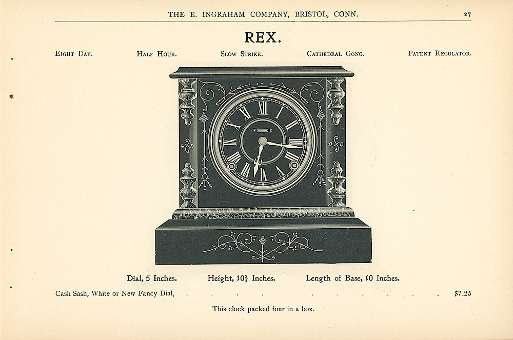 Ingraham Clocks 1899 - 1900 > 27