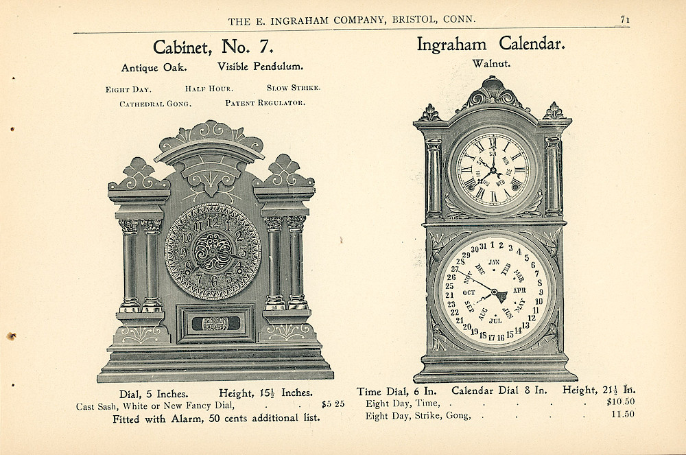 Ingraham Clocks 1899 - 1900 > 71