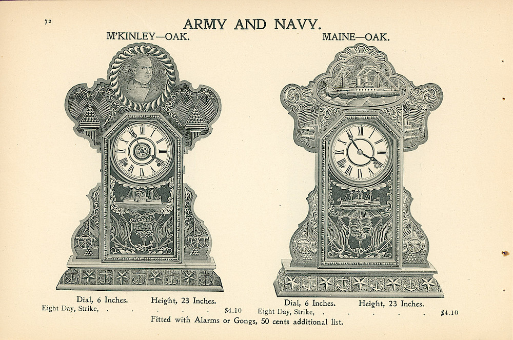 Ingraham Clocks 1899 - 1900 > 72