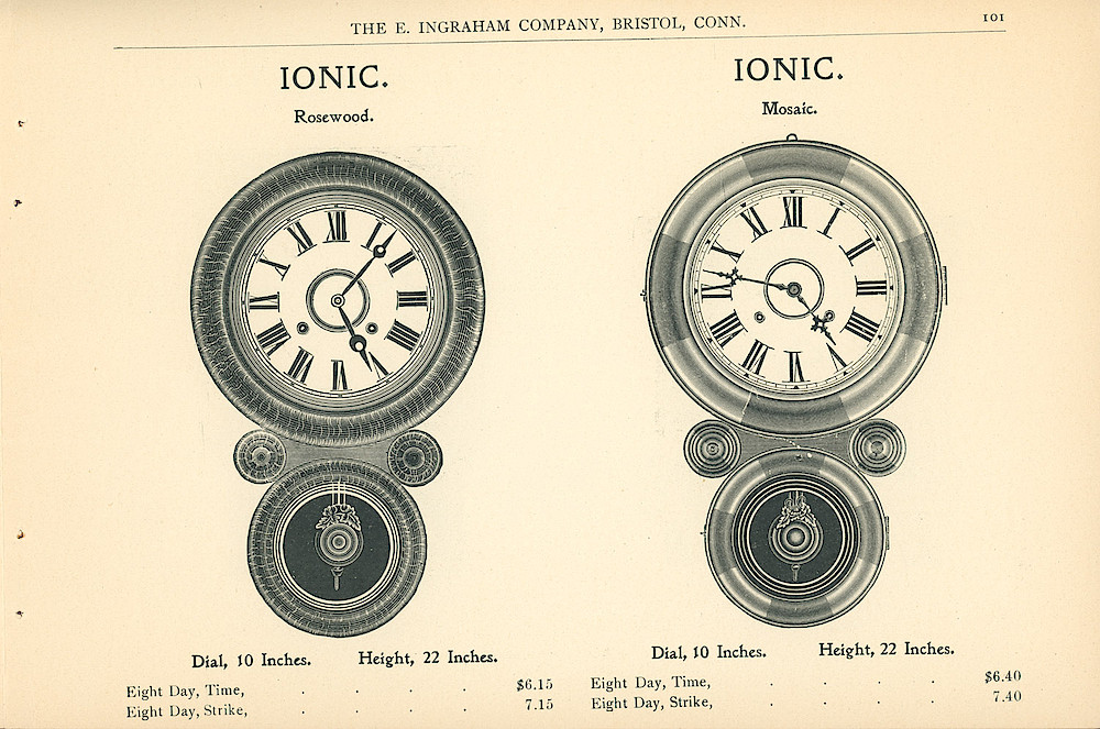 Ingraham Clocks 1899 - 1900 > 101