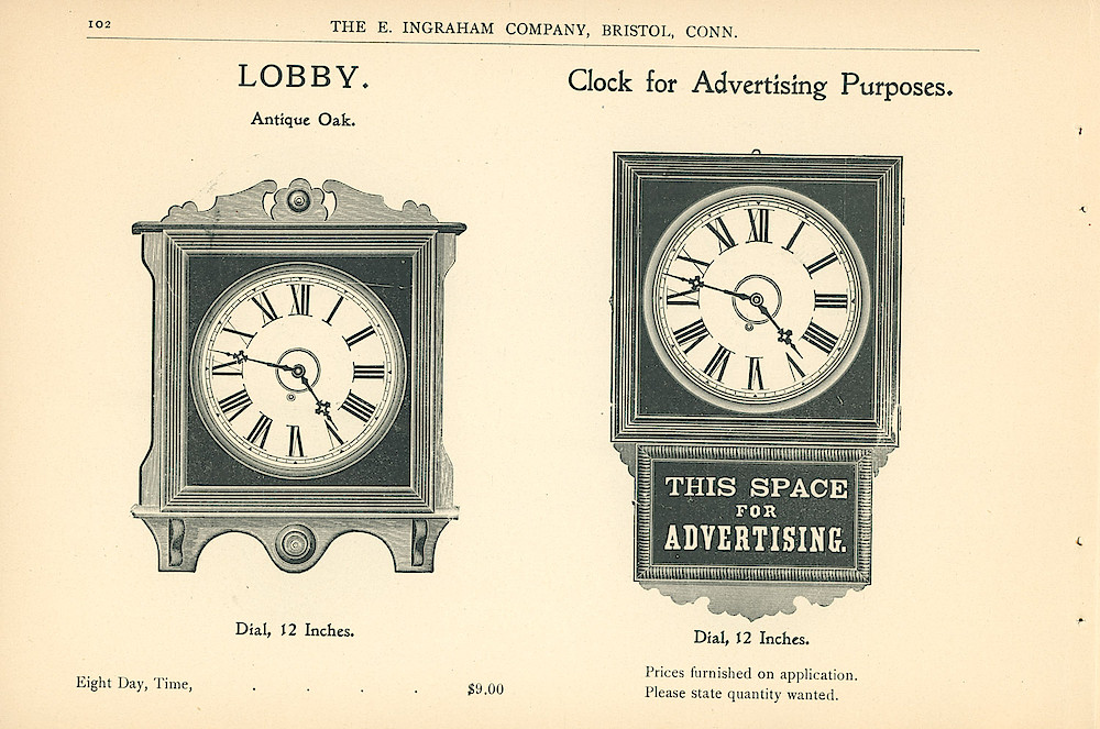 Ingraham Clocks 1899 - 1900 > 102