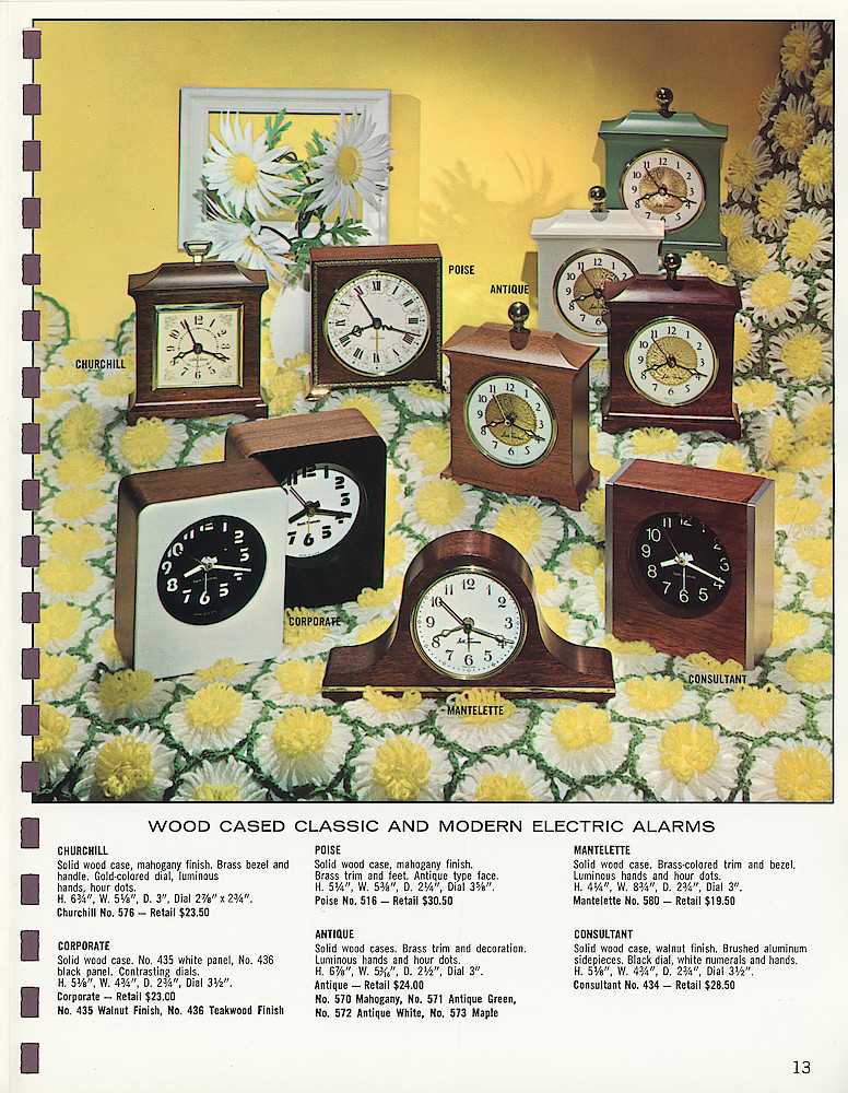 Seth Thomas 1974 Catalog > 13