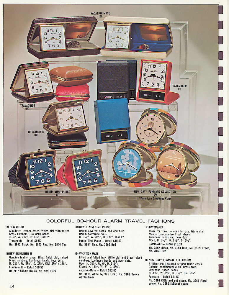 Seth Thomas 1974 Catalog > 18