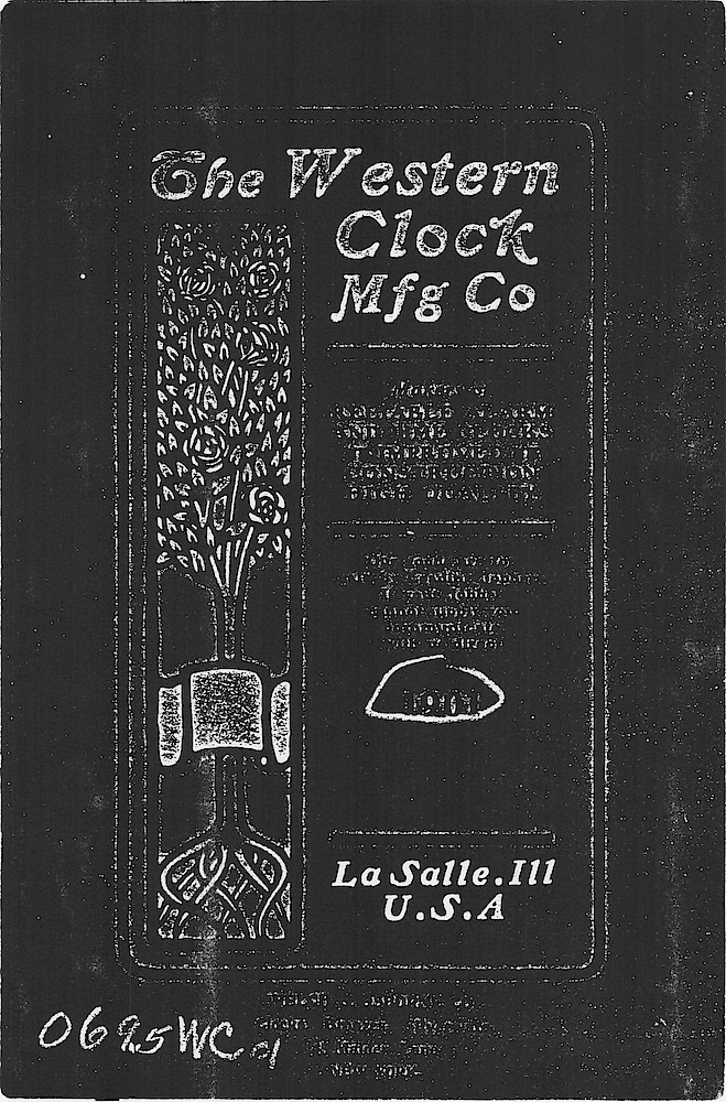 Western Clock Mfg. Co. 1901 Catalog > 1