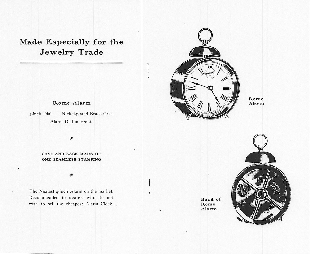 Western Clock Mfg. Co. 1901 Catalog > 7 - 8. Pages 7 And 8