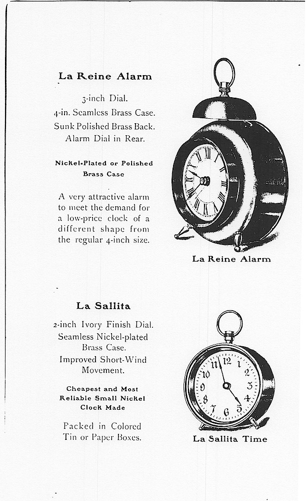 Western Clock Mfg. Co. 1901 Catalog > 9