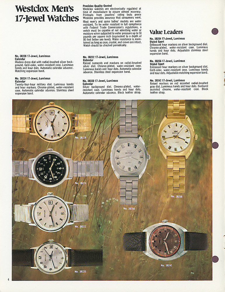 Westclox 17-Jewel Wristwatches, 1976 - 1977 > 4