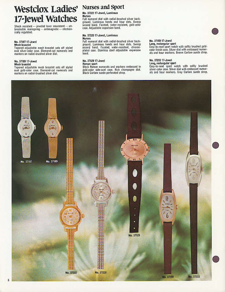 Westclox 17-Jewel Wristwatches, 1976 - 1977 > 6