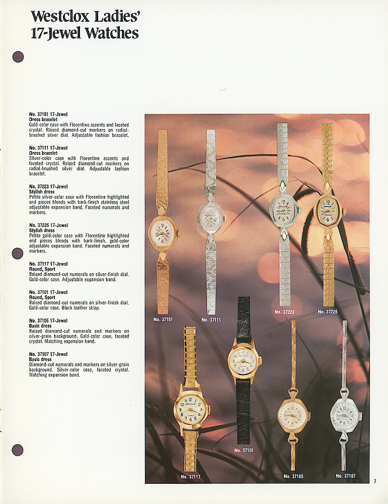 Westclox 17-Jewel Wristwatches, 1976 - 1977 > 7