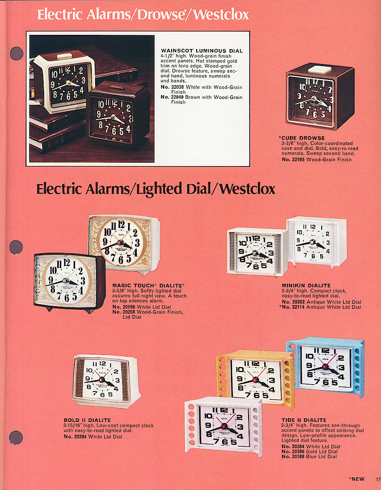 Westclox 1976 - 77 Catalog > 17