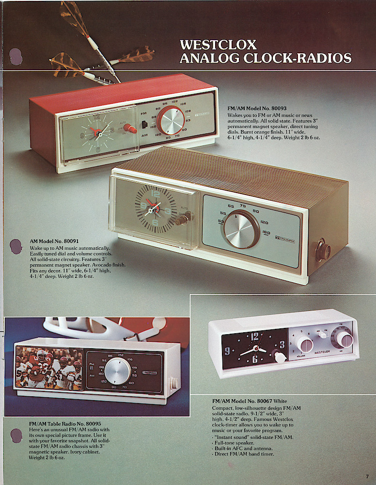 1977 - 78 Westclox Clock Radios and Radios > 7