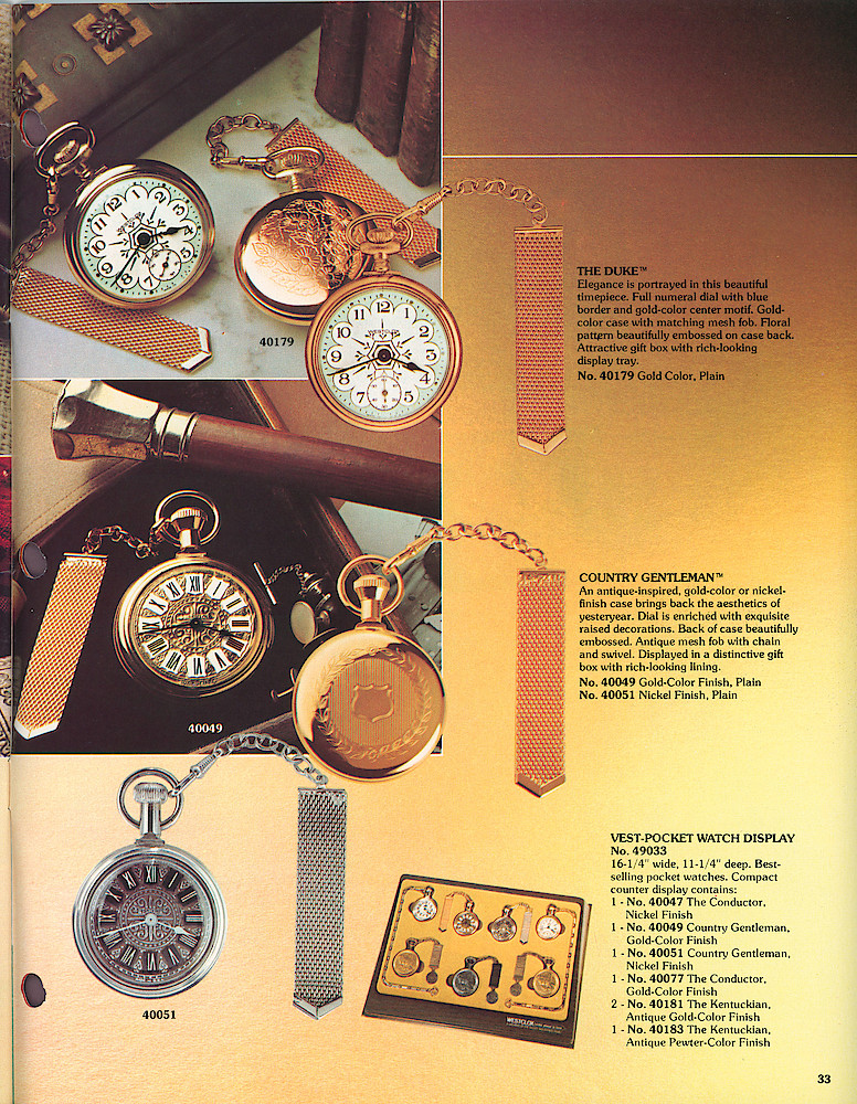 1977 - 78 Westclox Keywound alarms, Electric Alarms, Wall Clocks, Pocket Watches > 33