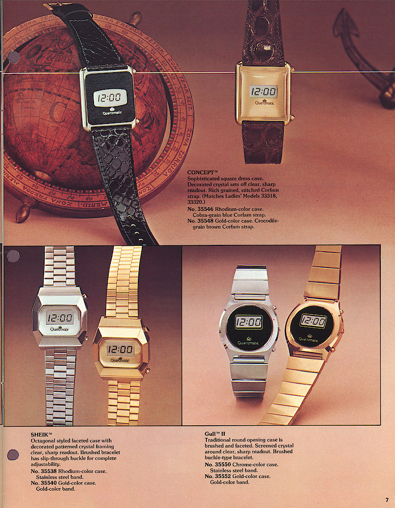 Westclox 1977 - 78 Watch Catalog, Quartzmatic and 17-Jewel > 7