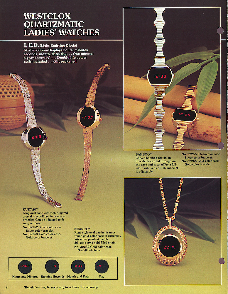 Westclox 1977 - 78 Watch Catalog, Quartzmatic and 17-Jewel > 8