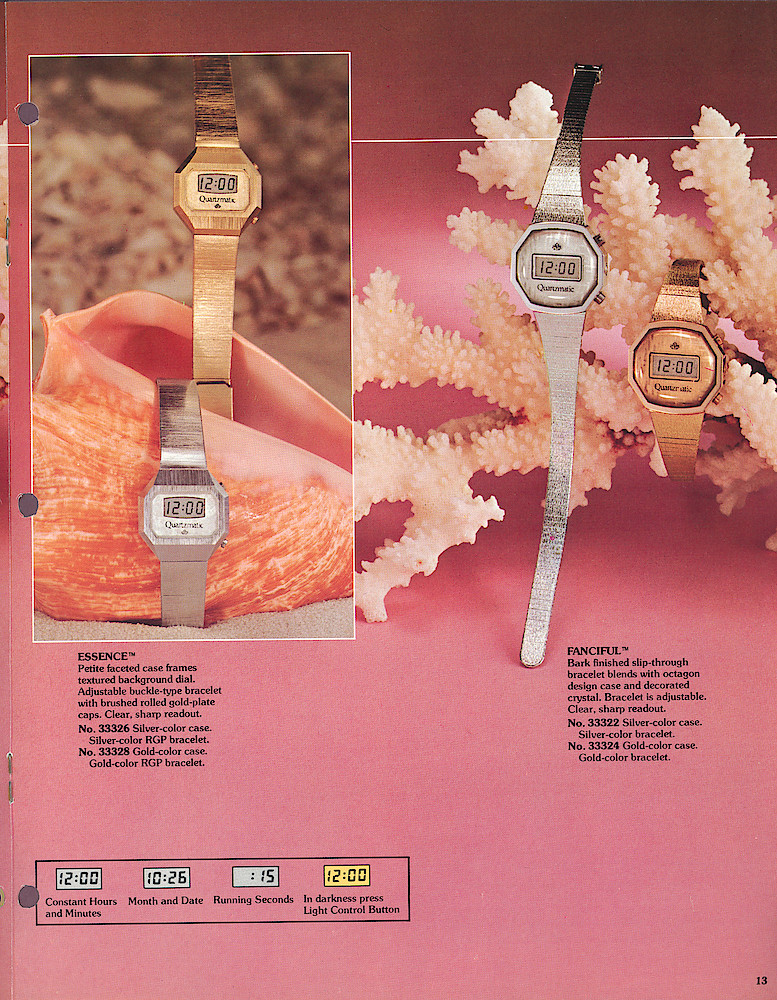 Westclox 1977 - 78 Watch Catalog, Quartzmatic and 17-Jewel > 13