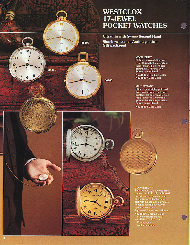 Westclox 1977 - 78 Watch Catalog, Quartzmatic and 17-Jewel > 16