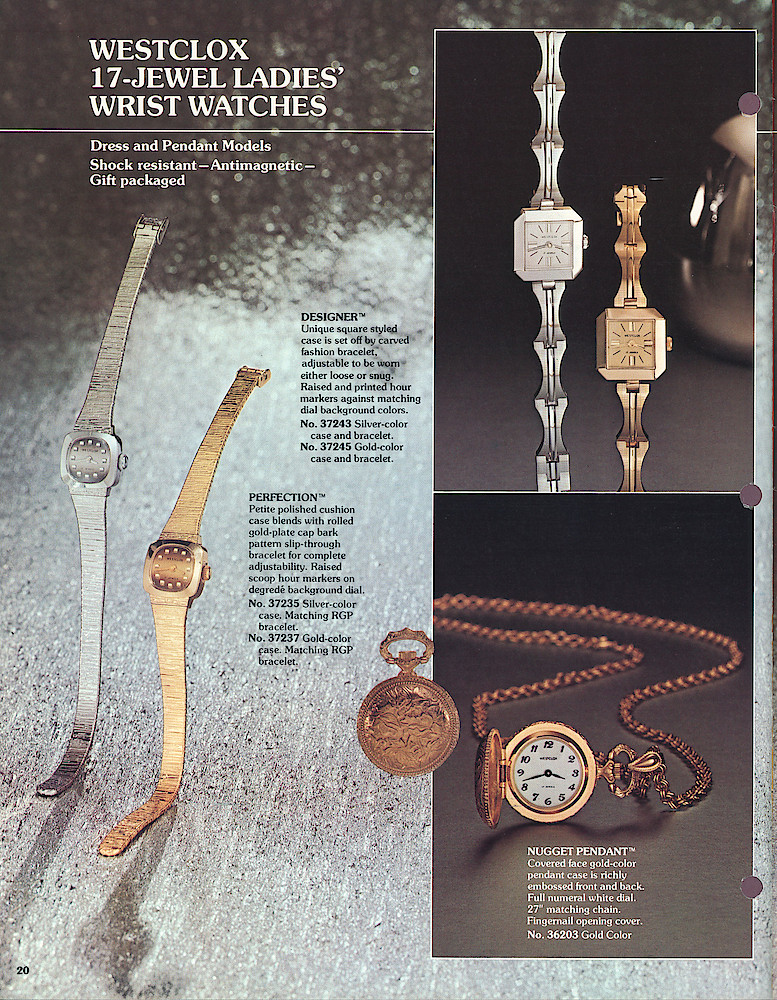 Westclox 1977 - 78 Watch Catalog, Quartzmatic and 17-Jewel > 20