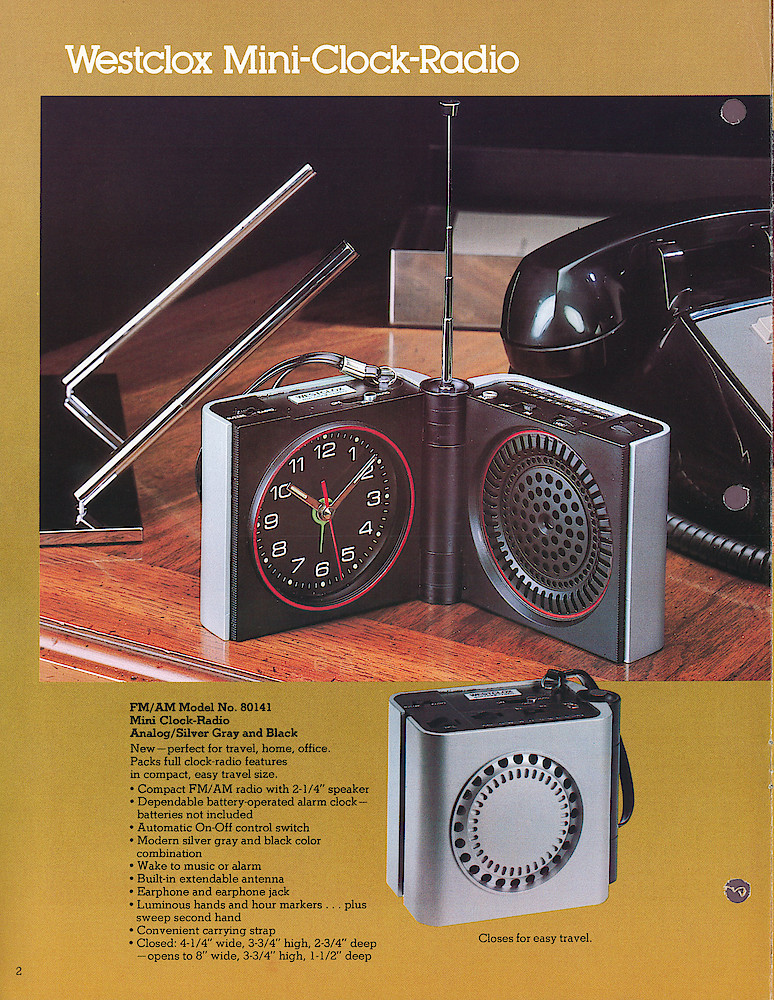 Westclox 1978 - 1979 Clock Radios > 2