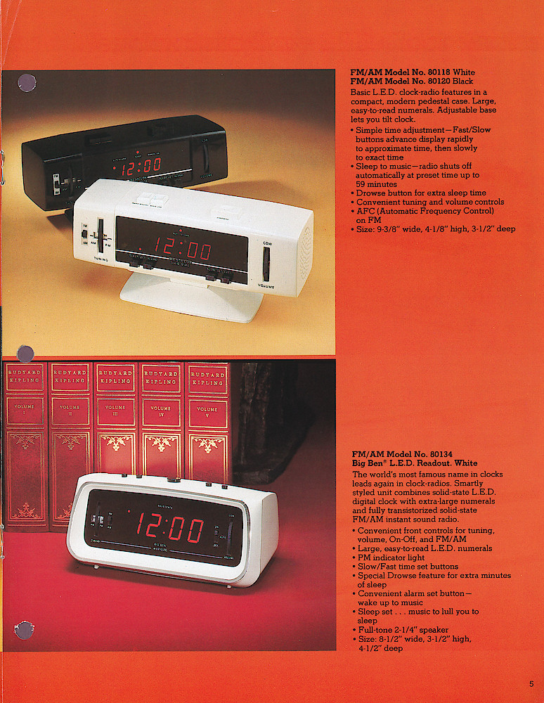 Westclox 1978 - 1979 Clock Radios > 5