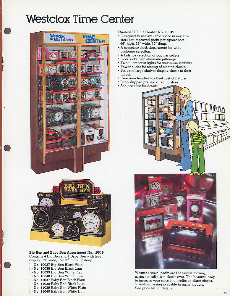 1978 - 79 Westclox Keywound alarms, Electric Alarms, Wall Clocks, Pocket Watches > 19
