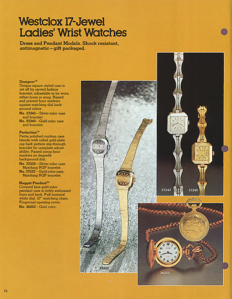 Westclox 1978 - 79 Watch Catalog, Quartzmatic and 17-Jewel > 16