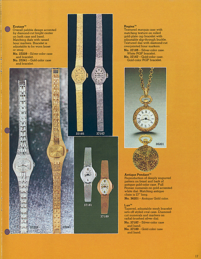 Westclox 1978 - 79 Watch Catalog, Quartzmatic and 17-Jewel > 17