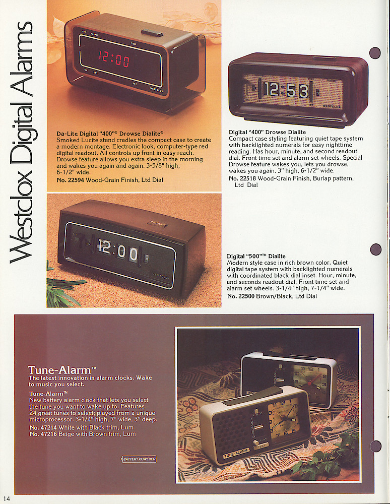Westclox 1979 - 80 Catalog > 14