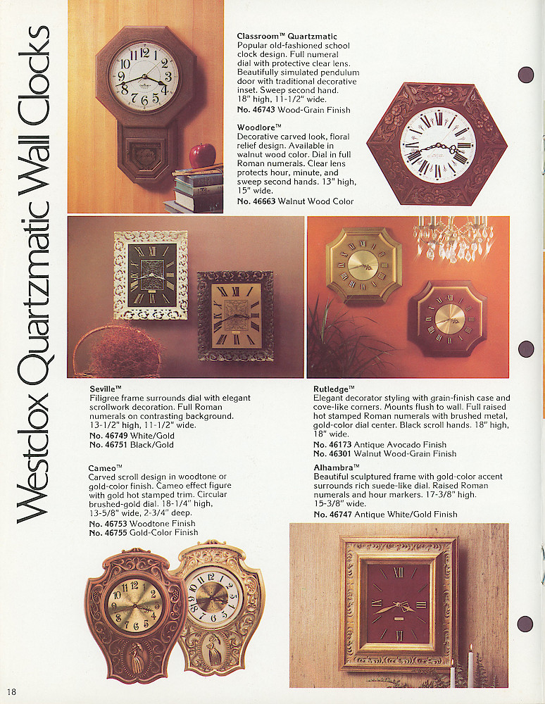 Westclox 1979 - 80 Catalog > 18