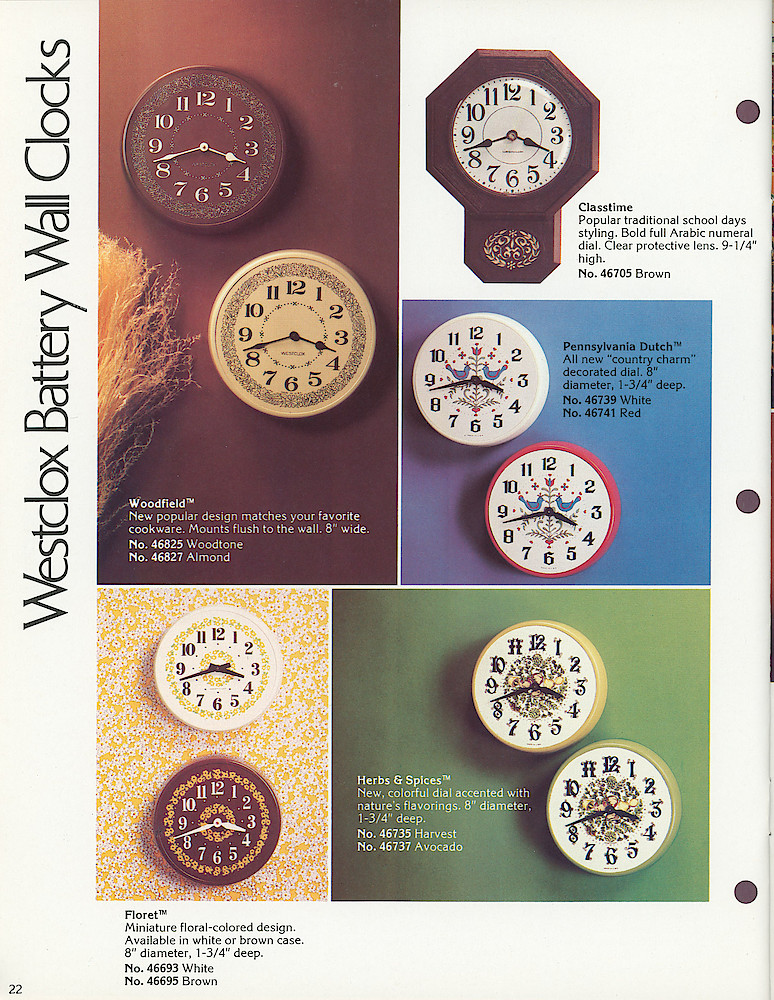 Westclox 1979 - 80 Catalog > 22