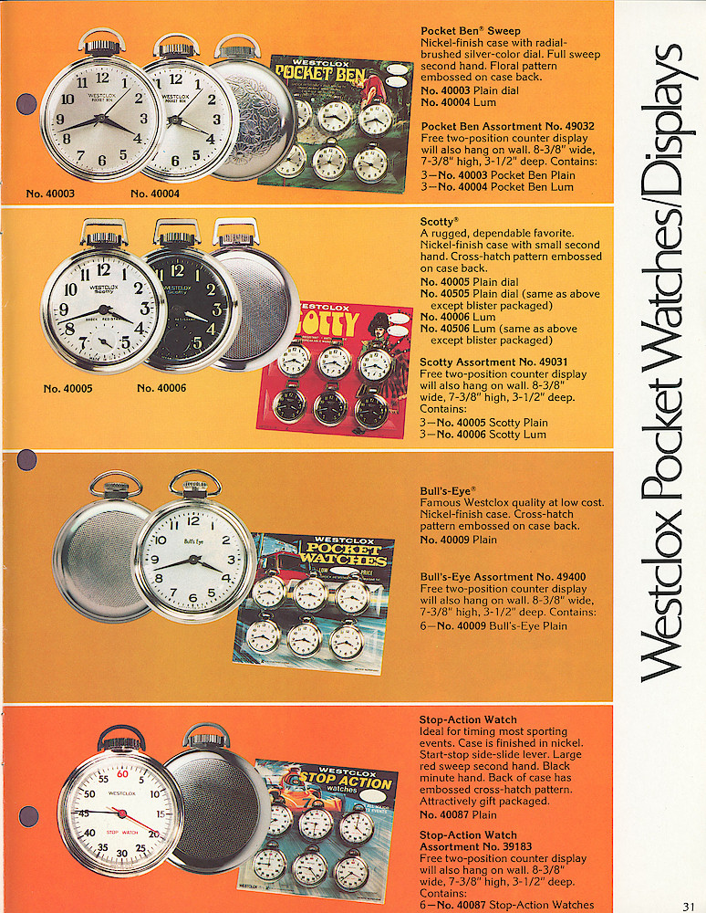 Westclox 1979 - 80 Catalog > 31
