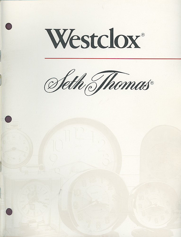 Westclox and Seth Thomas 1990 Catalog > Front Cover
