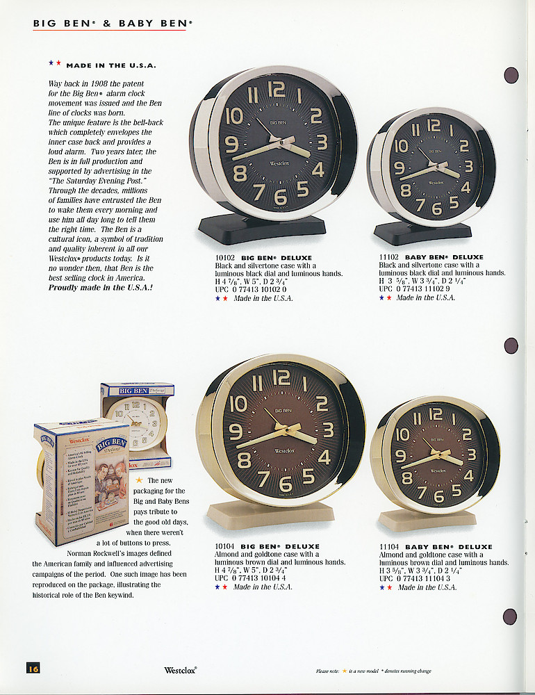 Westclox 1996 Catalog > 16