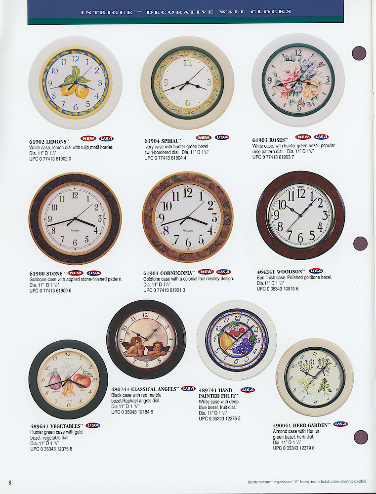 1998 Westclox Catalog > 8