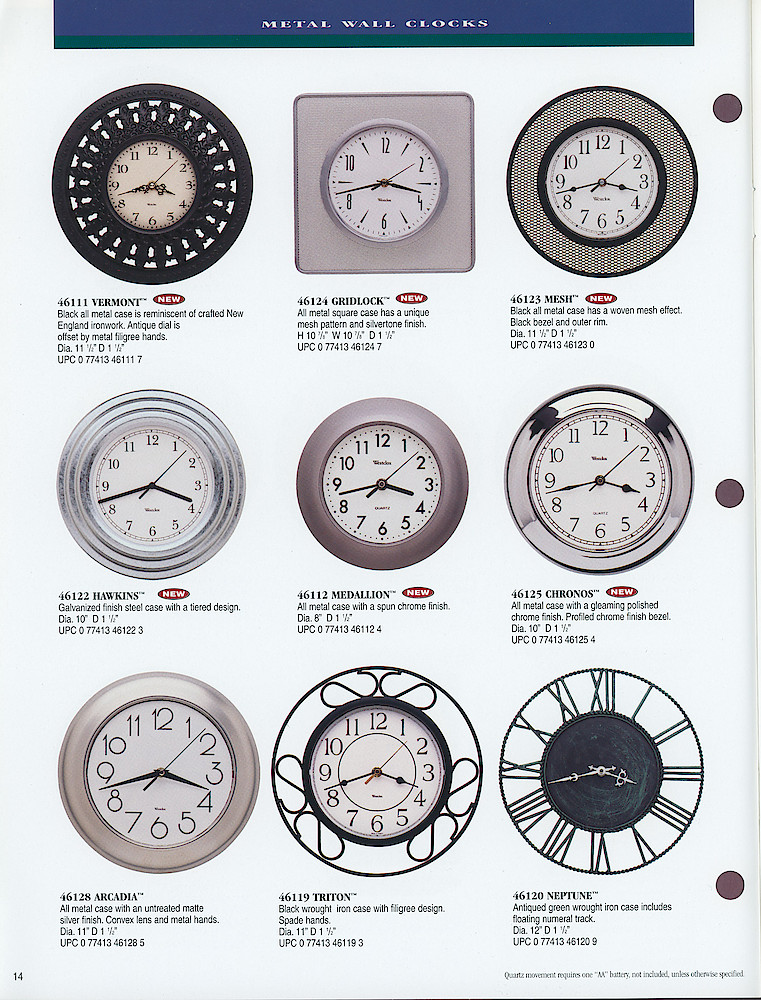 1998 Westclox Catalog > 14