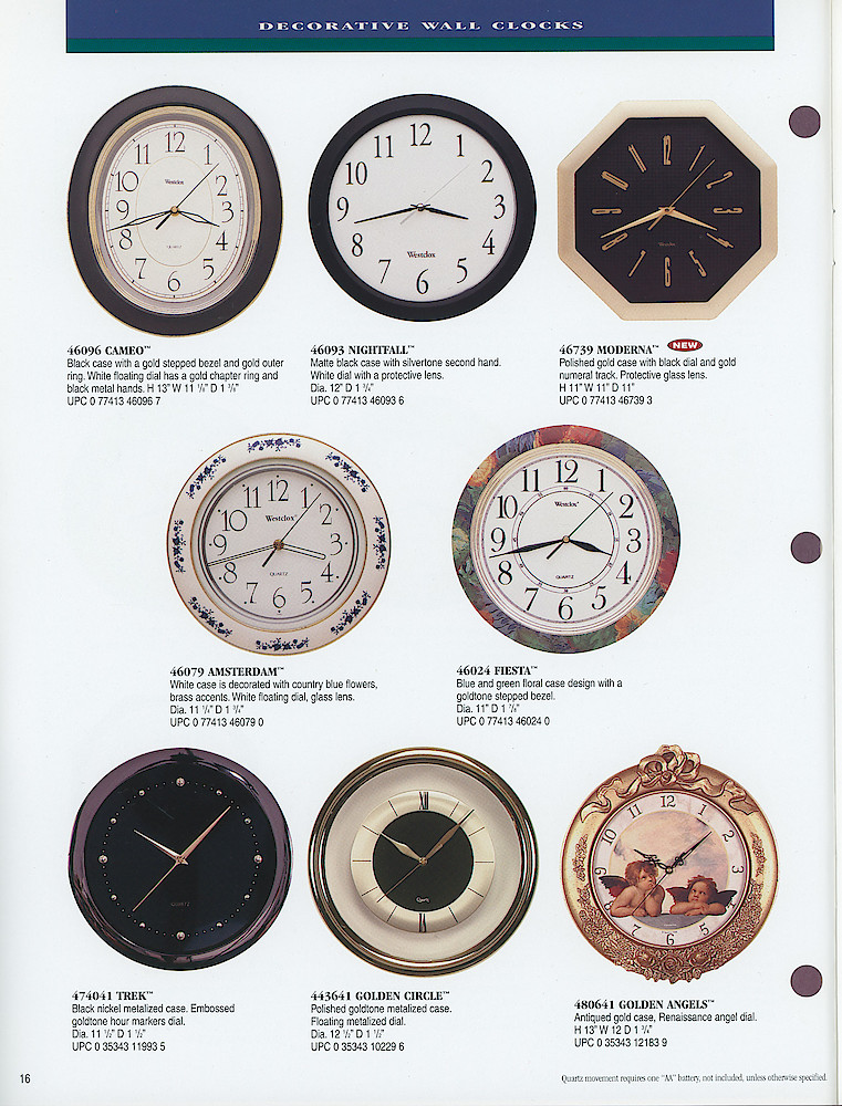 1998 Westclox Catalog > 16