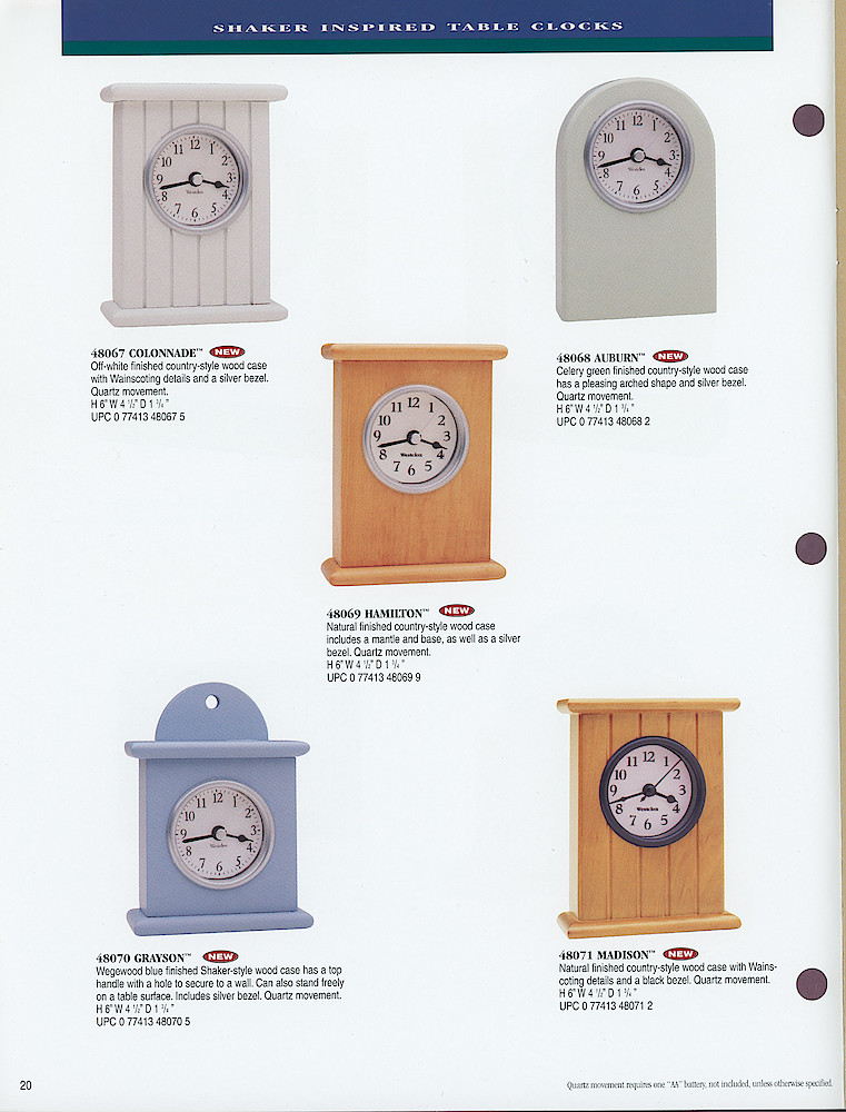 1998 Westclox Catalog > 20