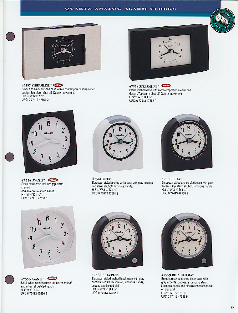 1998 Westclox Catalog > 27