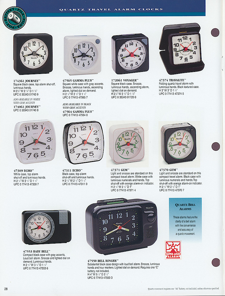 1998 Westclox Catalog > 28