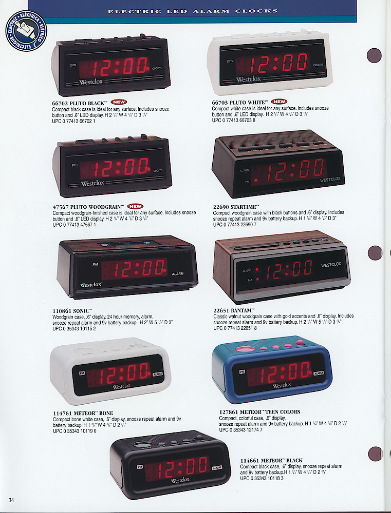 1998 Westclox Catalog > 34