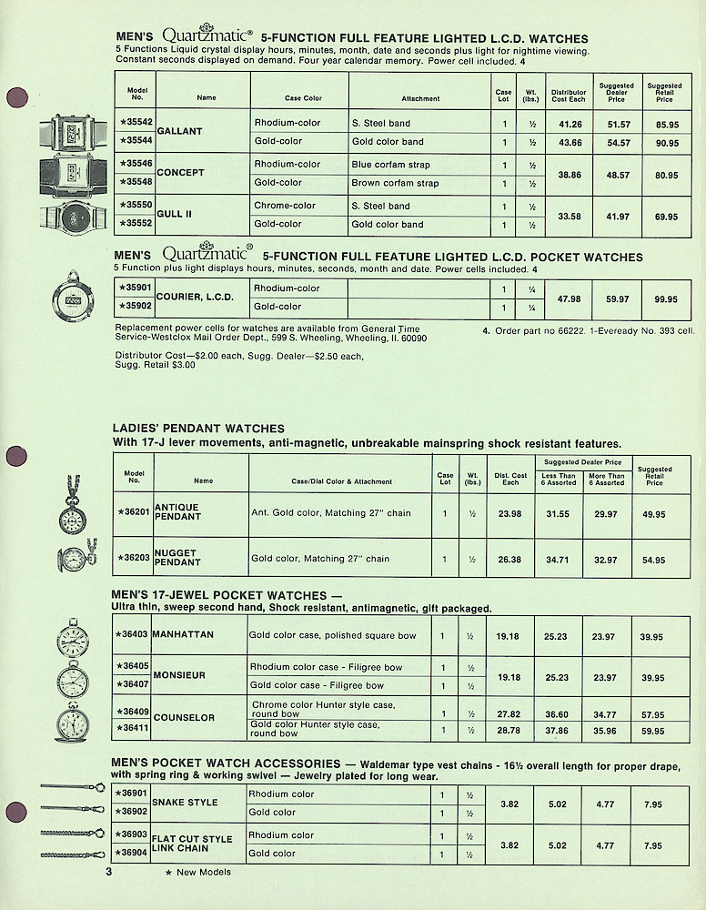 1977 Westclox Price List QWW-I-77 > 3